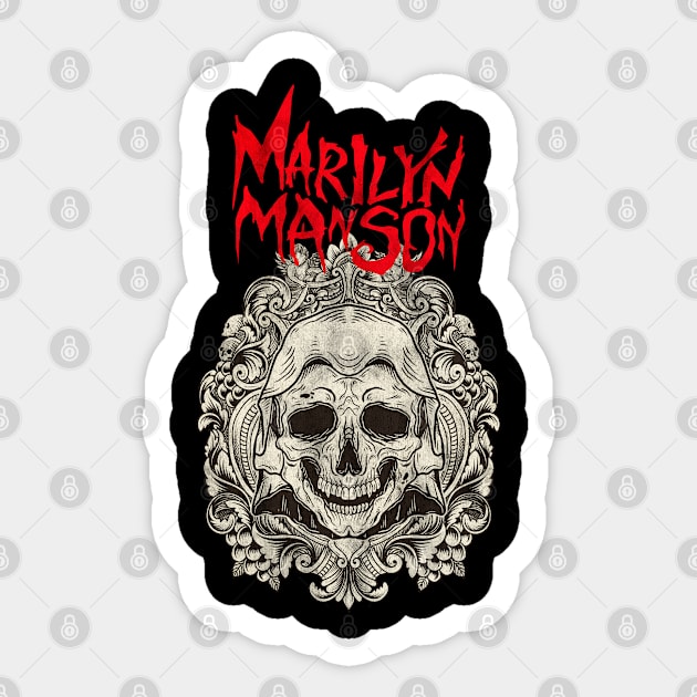 Marylin Manson Sticker by Denin.Yasu